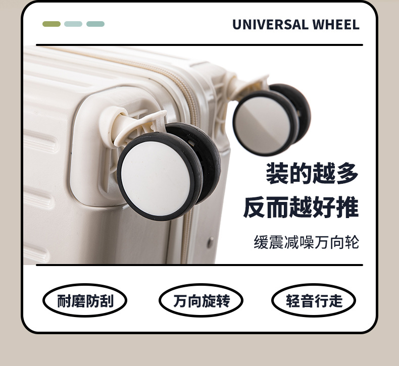 2023新款拉杆箱18寸女小型行李箱20多功能杯托旅行箱登机箱密码箱详情5