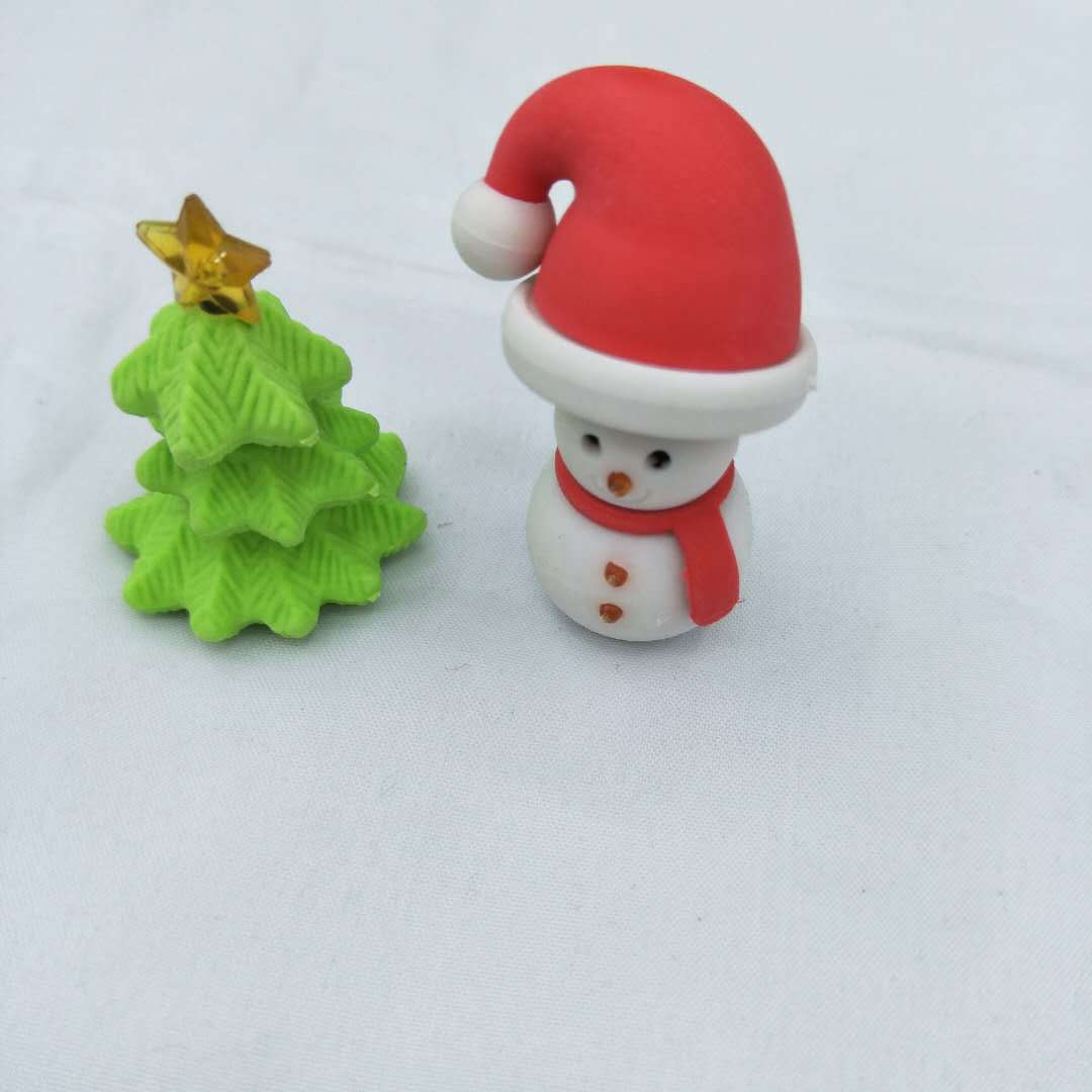 厂家定做小咕咚拉链袋装 圣诞小人帽子靴子造型套装学生奖品批发详情4