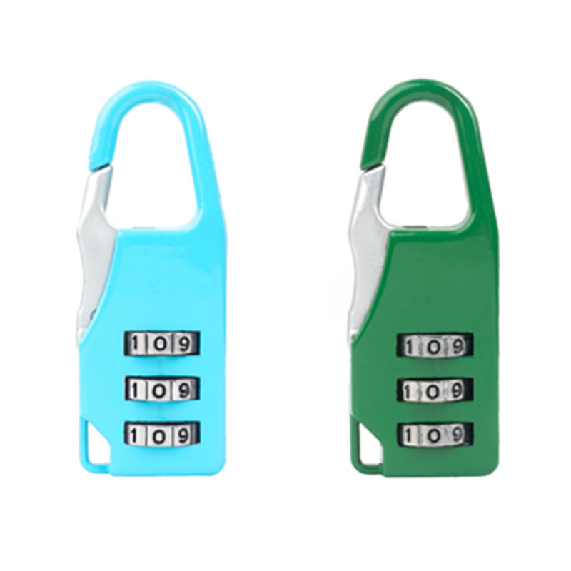 Factory direct sales of digital password lock, safety backpack, zipper padlock, zinc alloy mini password padlock pic 1