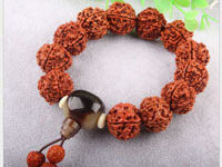 新疆天山翠圆珠手链男女款冰种飘花玉石手链天山翠玉手串直播货源详情8