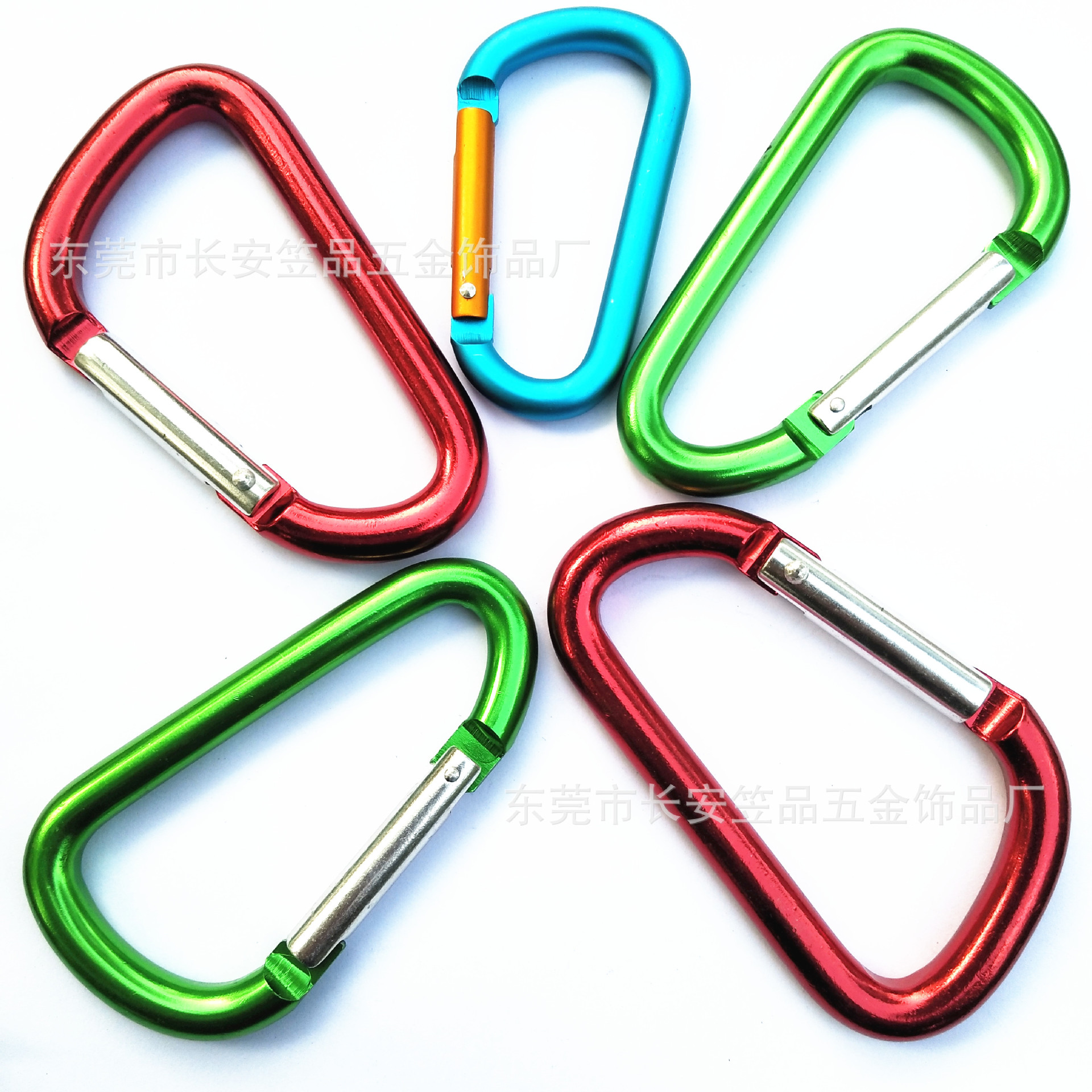Aluminum alloy mountaineering buckle, multi-functional D-shaped No. 6 nut with lock, outdoor headphones, luggage, water bottle quick-hang mountaineering buckle hook pic 17