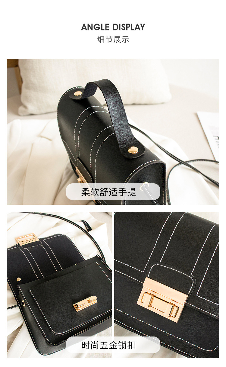 ladies hand bag2021 New Style Sewing Thread Lock Small Square Bag Gift Small Bag one-piece consignment pic 20
