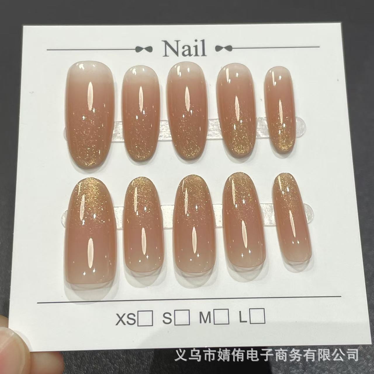 30-piece nail art pieces, wearable nails, finished nail patches, versatile, elegant, high-end, mid-length prefabricated nail pieces, cross-border export pic 5