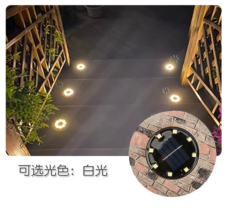 Cross-border bestsellers: Solar resin ground lamps, solar simulation stone lamps, outdoor rainproof courtyard landscape lamps pic 7