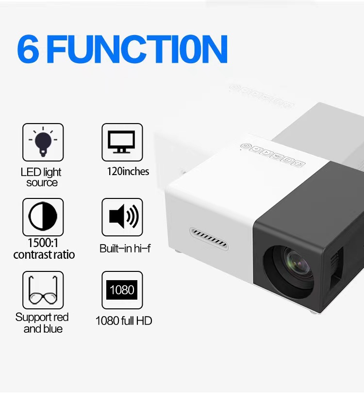 The new YG300MAX upgraded Q3 portable projector for cross-border e-commerce and the mini projector for foreign trade pic 3