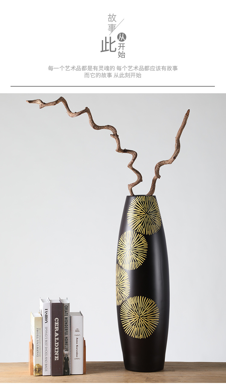 Chinagoods Du Qi Hotel Supplies Resin ornaments, modern and simple dry branch flower arrangements for living rooms, hotel home ornaments, classic flower arrangements for offices pic 3