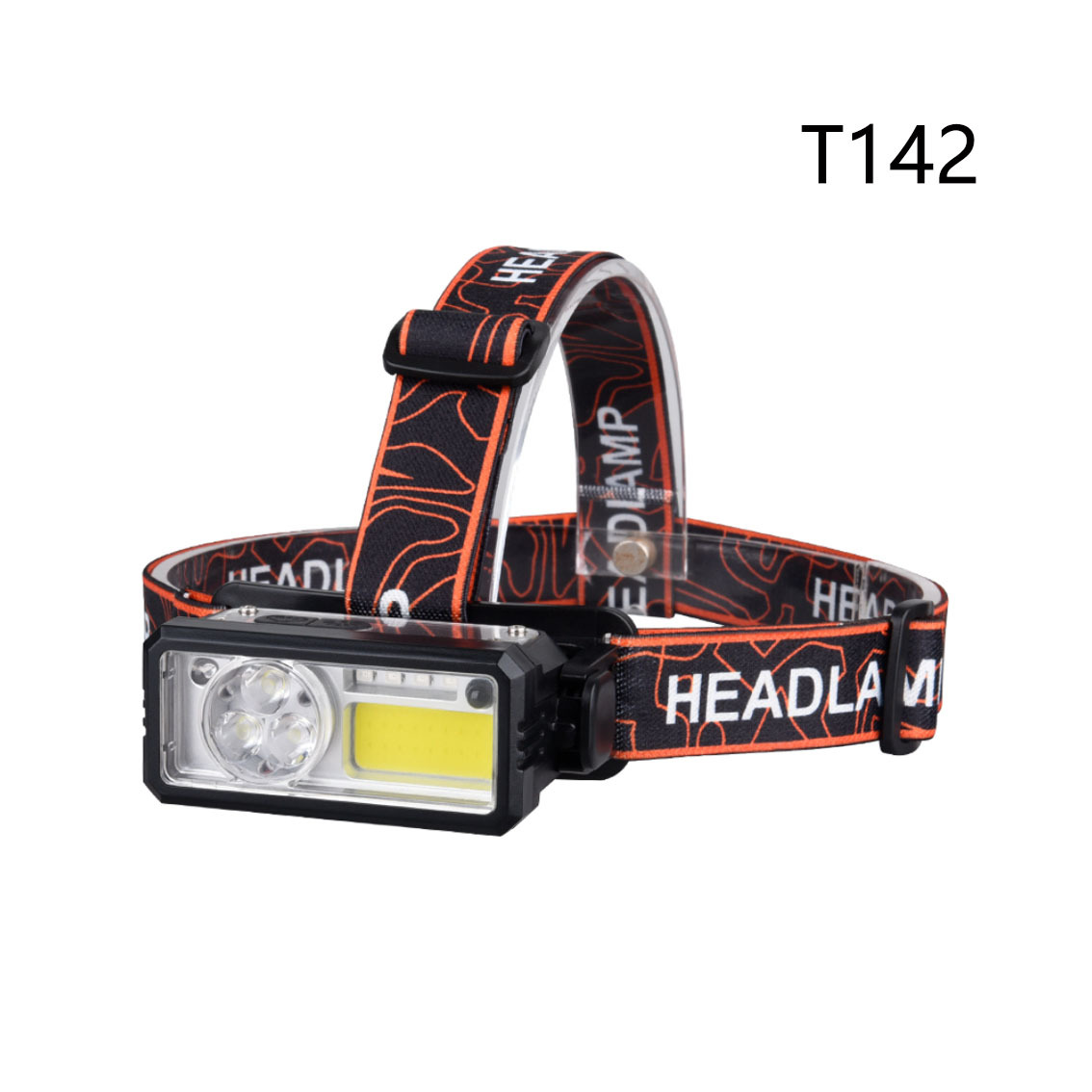 Cross-border outdoor headlamp with digital battery level display, hand-waving sensor, TYPE-C charging, fishing, night cycling and mountain climbing headlamp pic 3