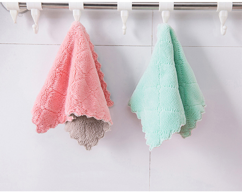 25*25cm dishcloth, absorbent cloth, non-stick scouring pad, kitchen dishcloth, cleaning cloth, table and dish wiping cloth pic 15