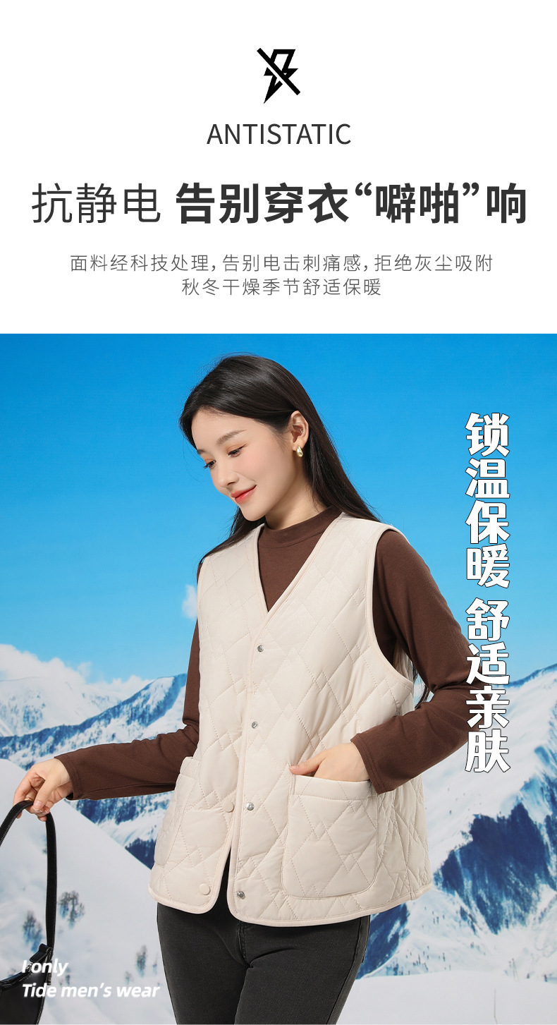 For autumn and winter, you can wear high-end close-fitting inner jackets for warmth. For outerwear, there are new couple woolen vests and thickened waistcoats for women pic 2