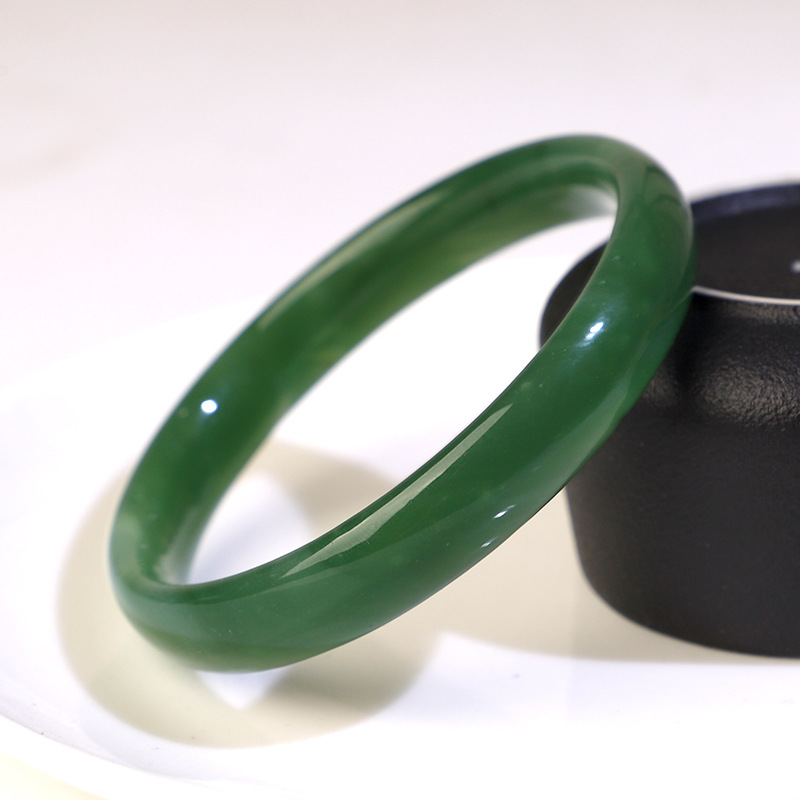 新中式玻璃仿玉手镯批发手镯叮当响叮当镯汉服配饰手镯环圈批发详情7