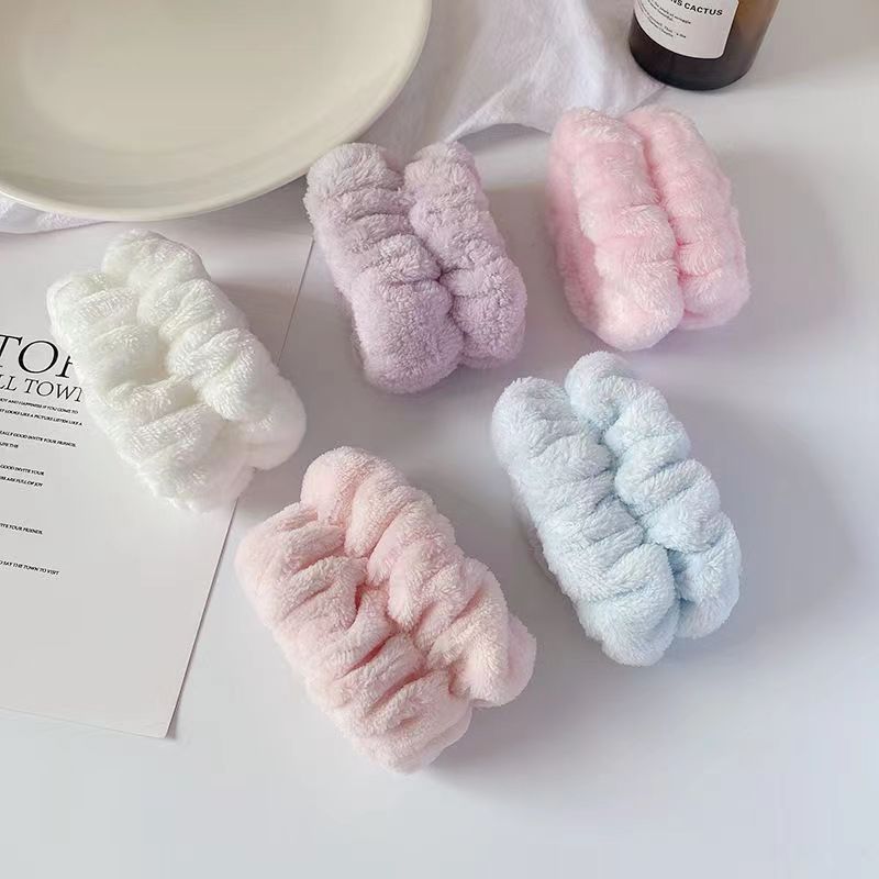 洗脸手腕带防溅水洗漱袖口防湿神器吸汗袖擦汗运动发带毛绒发圈详情7