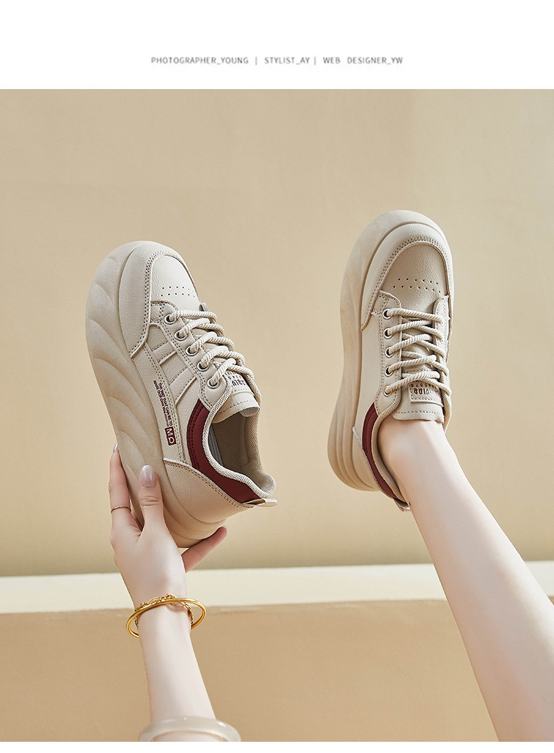 2024秋季小白鞋新款韩版ins女学生增高厚底运动板鞋休闲街拍K003详情12