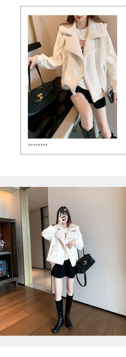 外搭叠穿小马甲女百搭外穿新款洋气今年流行马夹羊羔毛皮毛一体潮详情22