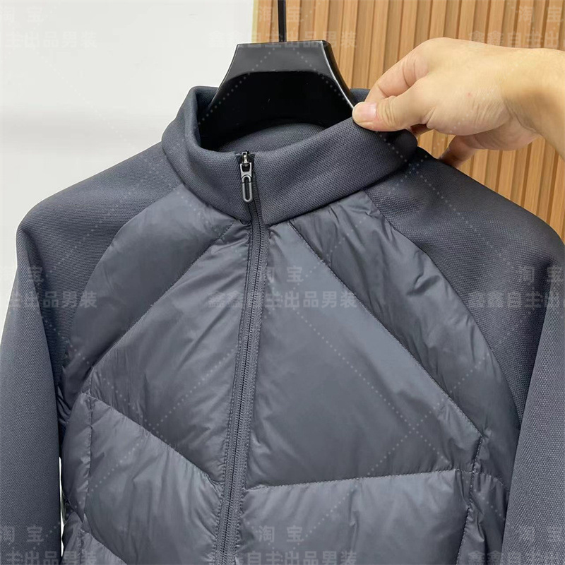 迪家张译同款90白鸭绒立领男士羽绒服运动休闲轻薄款羽绒外套男详情16