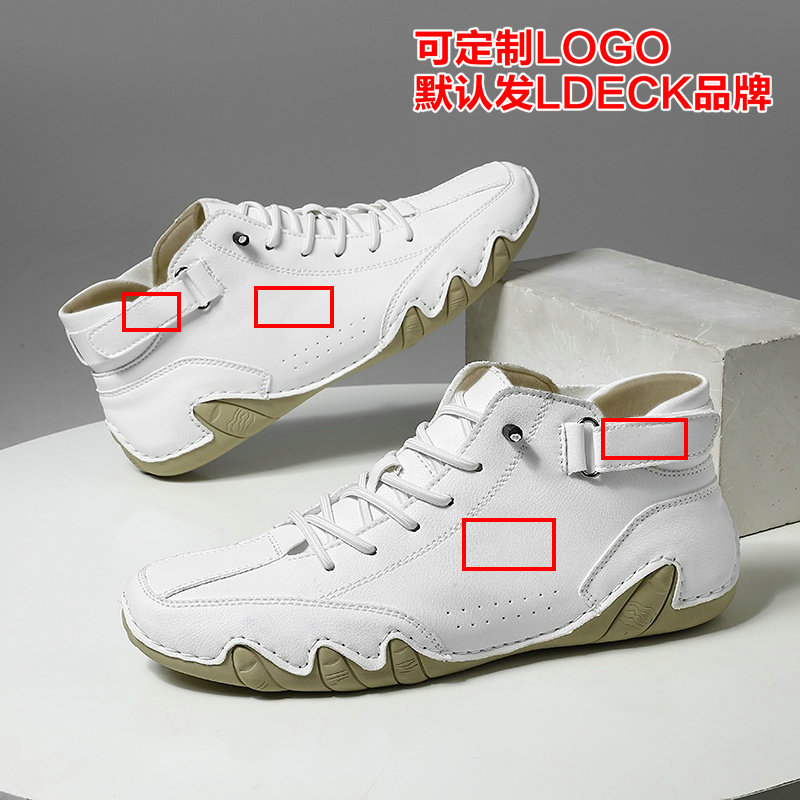 亚马逊热销马丁靴秋冬季跨境爆款高帮八爪鱼男鞋男士休闲短靴子详情1