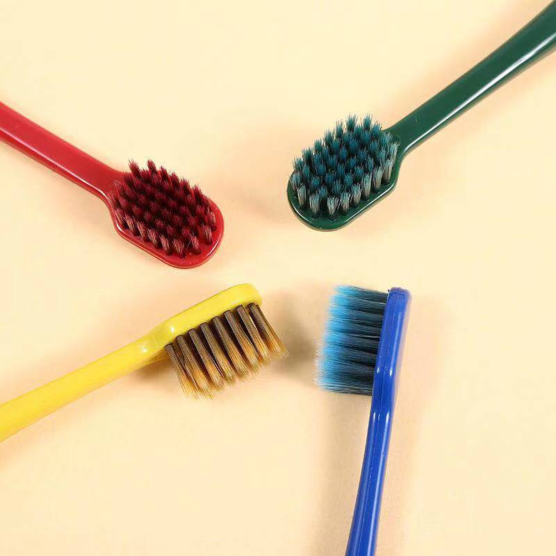 Douyin and Kuaishou wechat business live-streaming bestsellers: Ultra-fine soft-bristled wide-head couple toothbrushes, large-head bamboo charcoal soft-bristled toothbrushes pic 4
