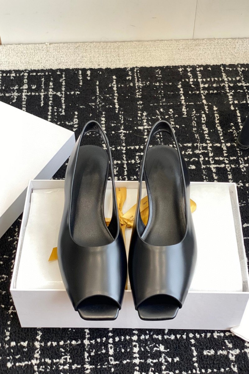 高端外贸2024春夏上新时尚女士方头鱼嘴凉鞋法式时髦气质高跟鞋详情1