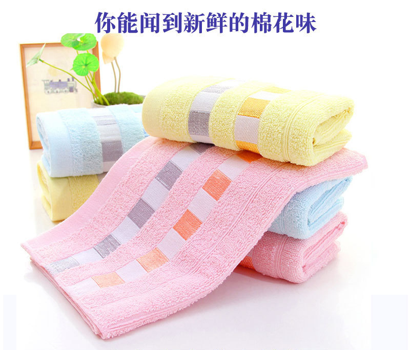 Pure cotton towels, facial wash towels, promotional gift towels can be customized with logos according to your requirements pic 2