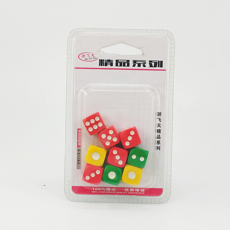 Factory direct sales card pack of 6 colored mahjong tiles, size comparison tiles, 2-yuan package pic 4