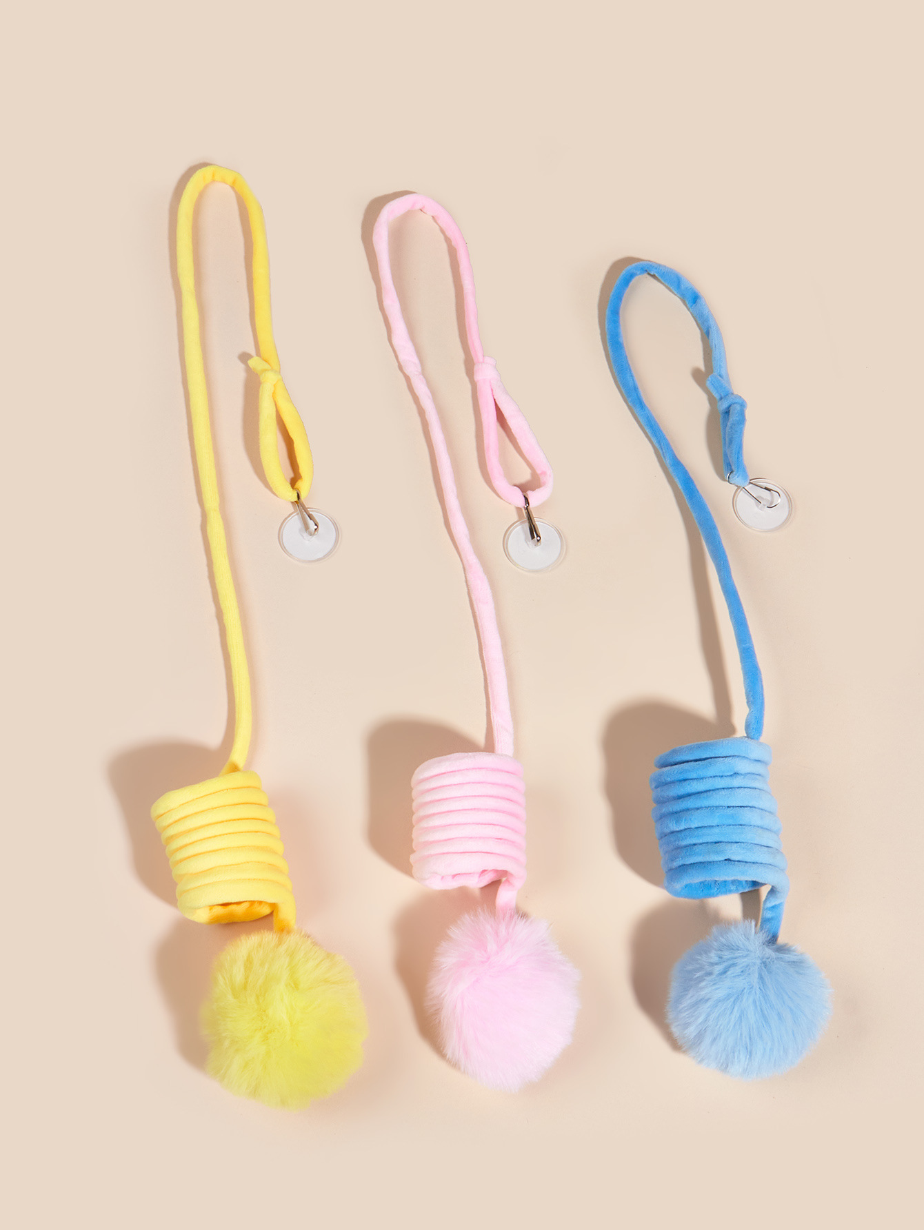 Wholesale of new cross-border pet products, including colorful plush cat spring cat toys, door-hanging suction cups, and cat toys pic 22