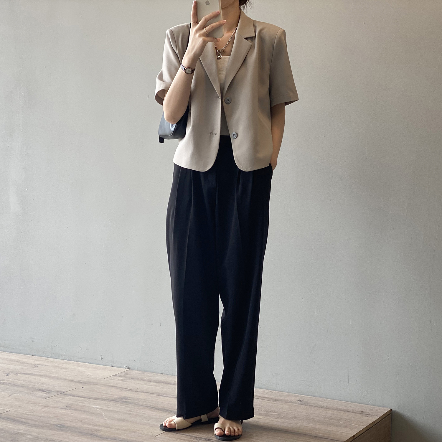Yanshuang Solid Color short-sleeved blazer for women 2022 Summer New Korean Style loose and elegant short jacket 80158 pic 29