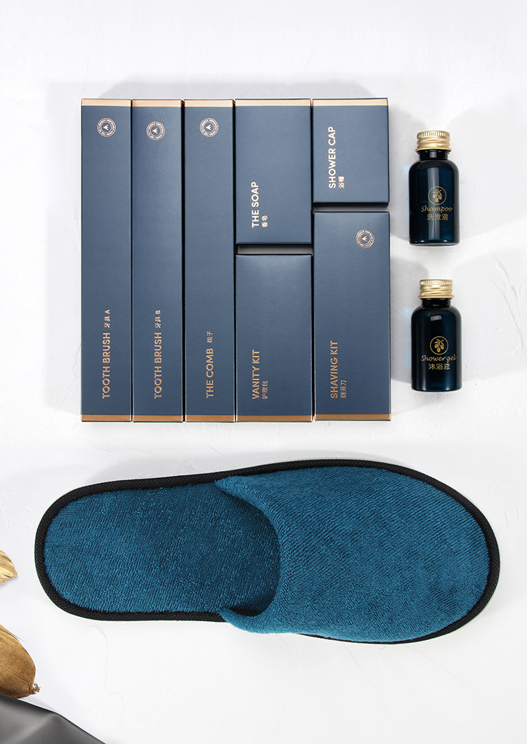 Hotel supplies: Complete set of disposable toiletries, hotel disposable toothbrushes and toothpaste sets, home hospitality slippers, disposable items, shampoo, body wash, razors, shower caps, combs pic 9