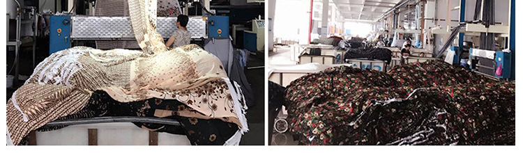 Factory direct sales of new satin chiffon printed fabric and European and American chain pattern shirt fabric in stock for wholesale pic 22