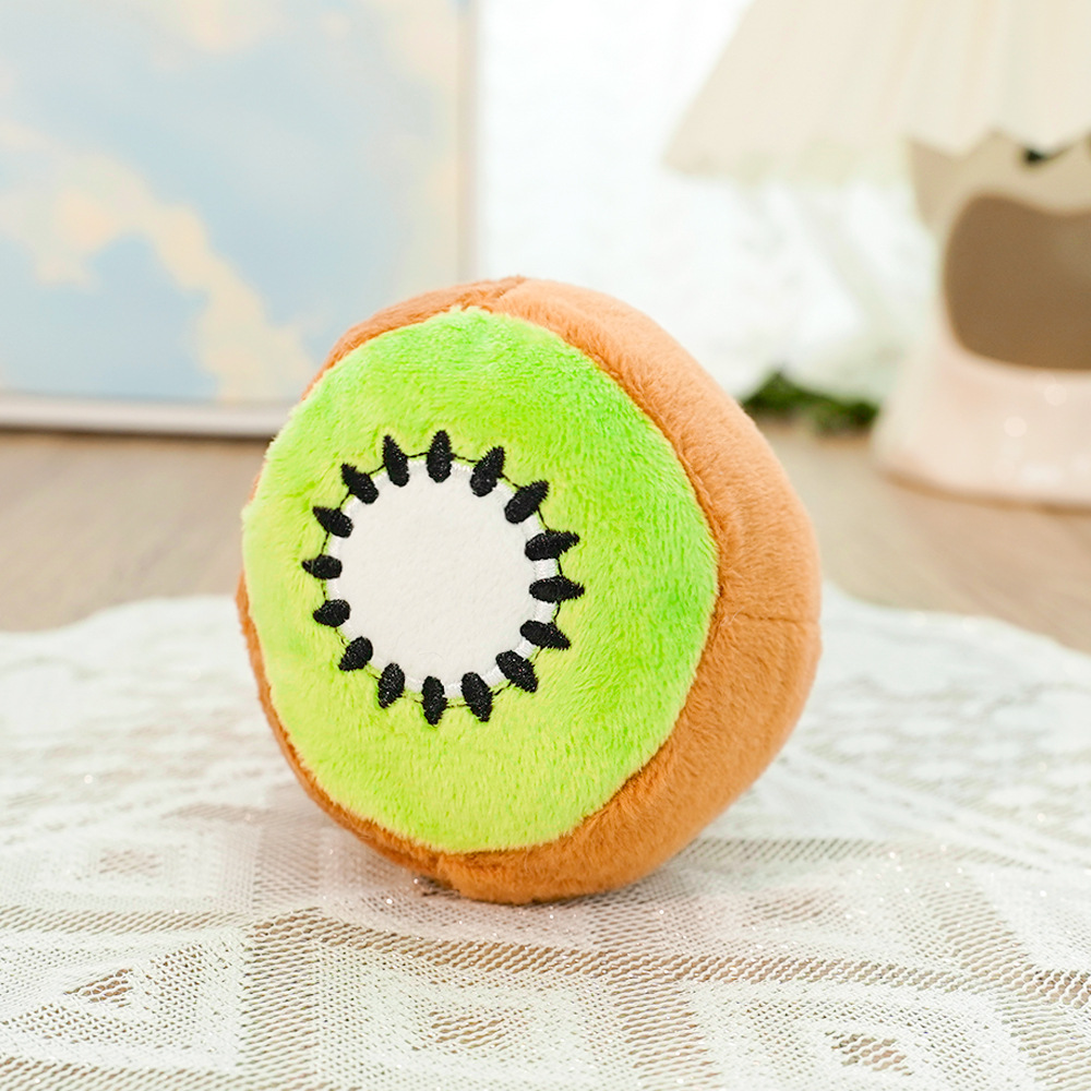 Pet plush avocado sound-making toy, Amazon bestseller, teething to relieve boredom, dog and cat manufacturer wholesale supplies pic 4