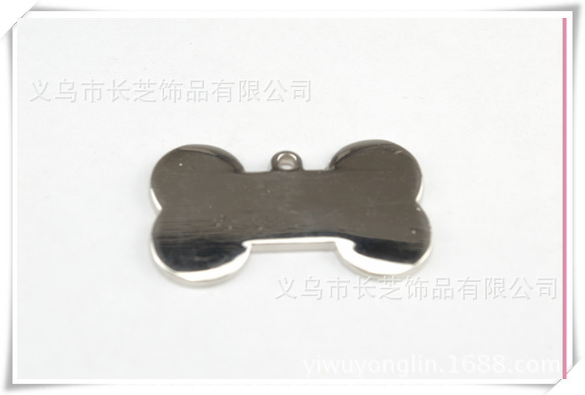 The medium-sized zinc alloy golden dog brand bone-shaped pet collar and pet identity tag accessory can be laser-engraved pic 9