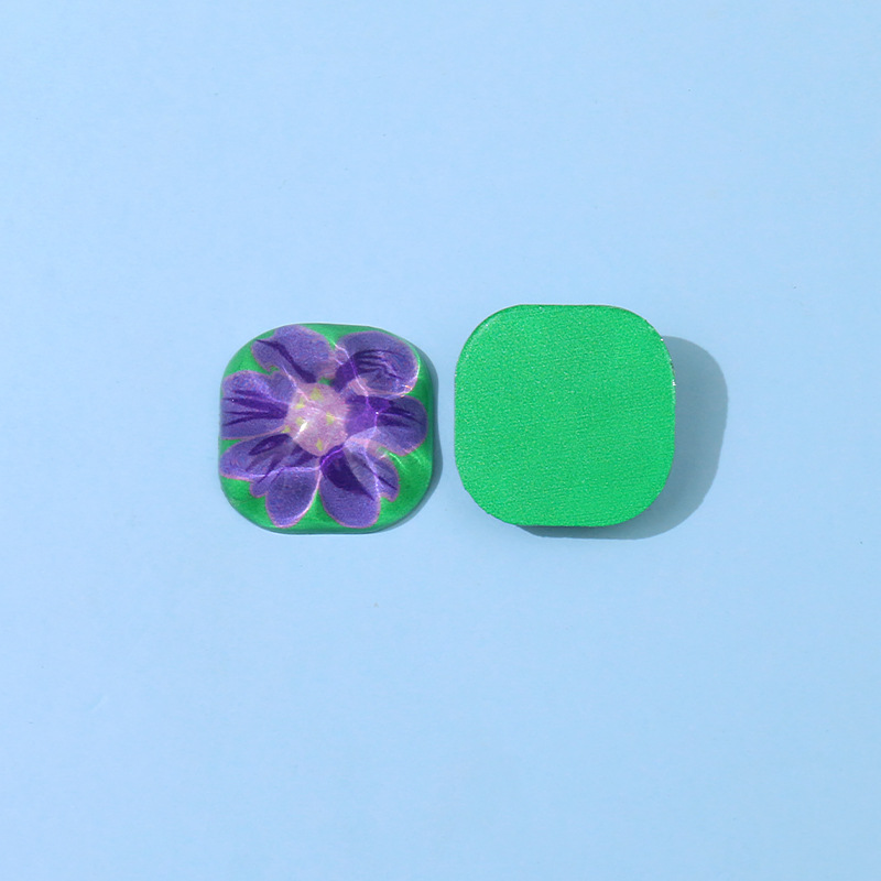 Water ripple flower ear stud patches, retro hair clips, mobile phone cases, DIY handcrafted materials, bulk goods, accessories wholesale pic 6