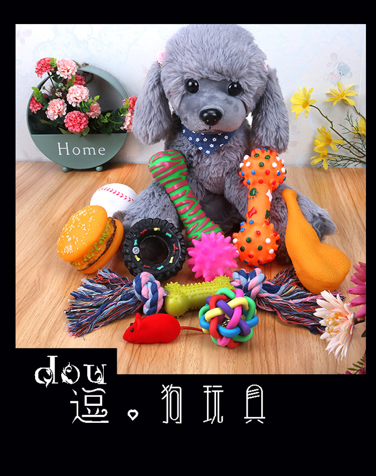 Xuan Ding Wang pet Dog toys, durable teething Teddy Golden Retriever puppies, puppies, vocal dog toys, ball supplies pic 1