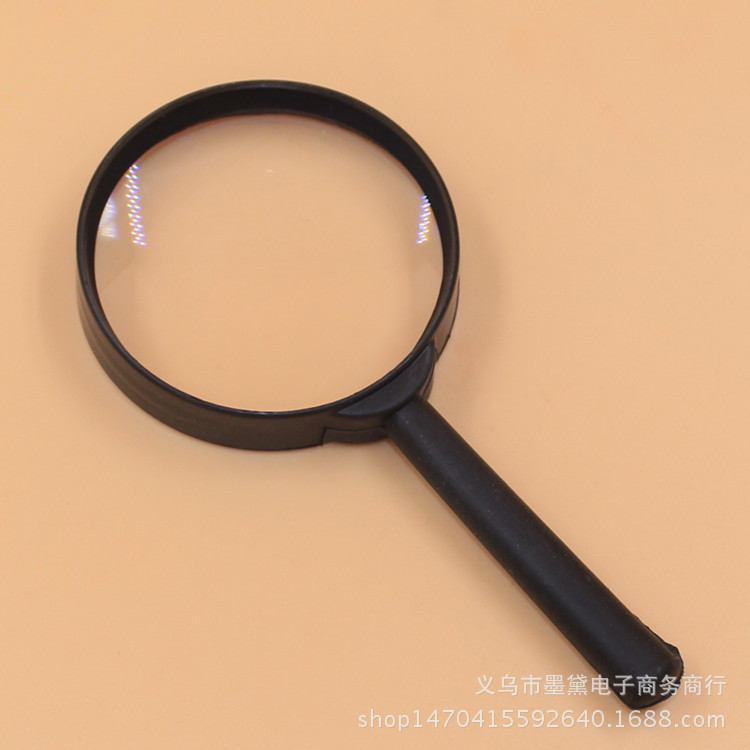 Glass lens straight handle magnifying glass, magnifying glass for elderly people reading newspapers, student teaching, 40, 50, 60, 75, 90, 100 pic 8