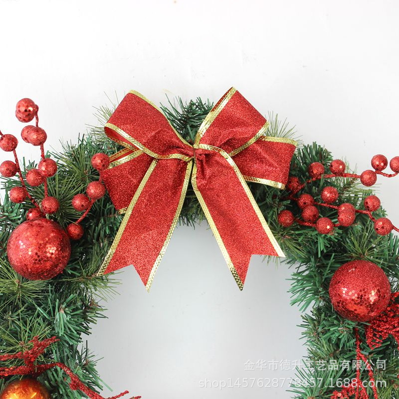 Desheng Cross-border E-commerce Christmas wreath, rattan door lintel, upside-down tree, hotel scene decoration, Christmas hanging ornaments pic 4