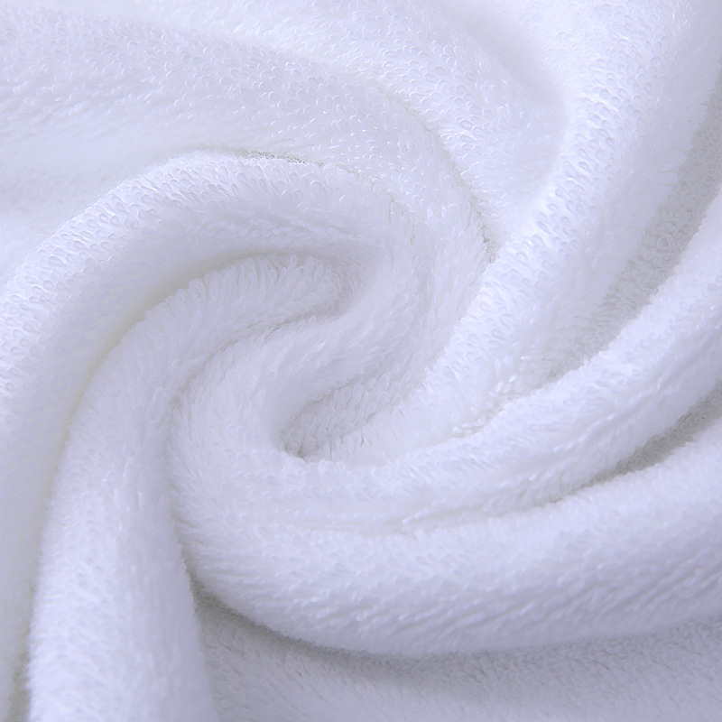 Hotel towels and bath towels with increased water absorption, pure cotton. White towels and bath towels in beauty salons, hotels, hot springs and homestays can be marked with logos pic 12