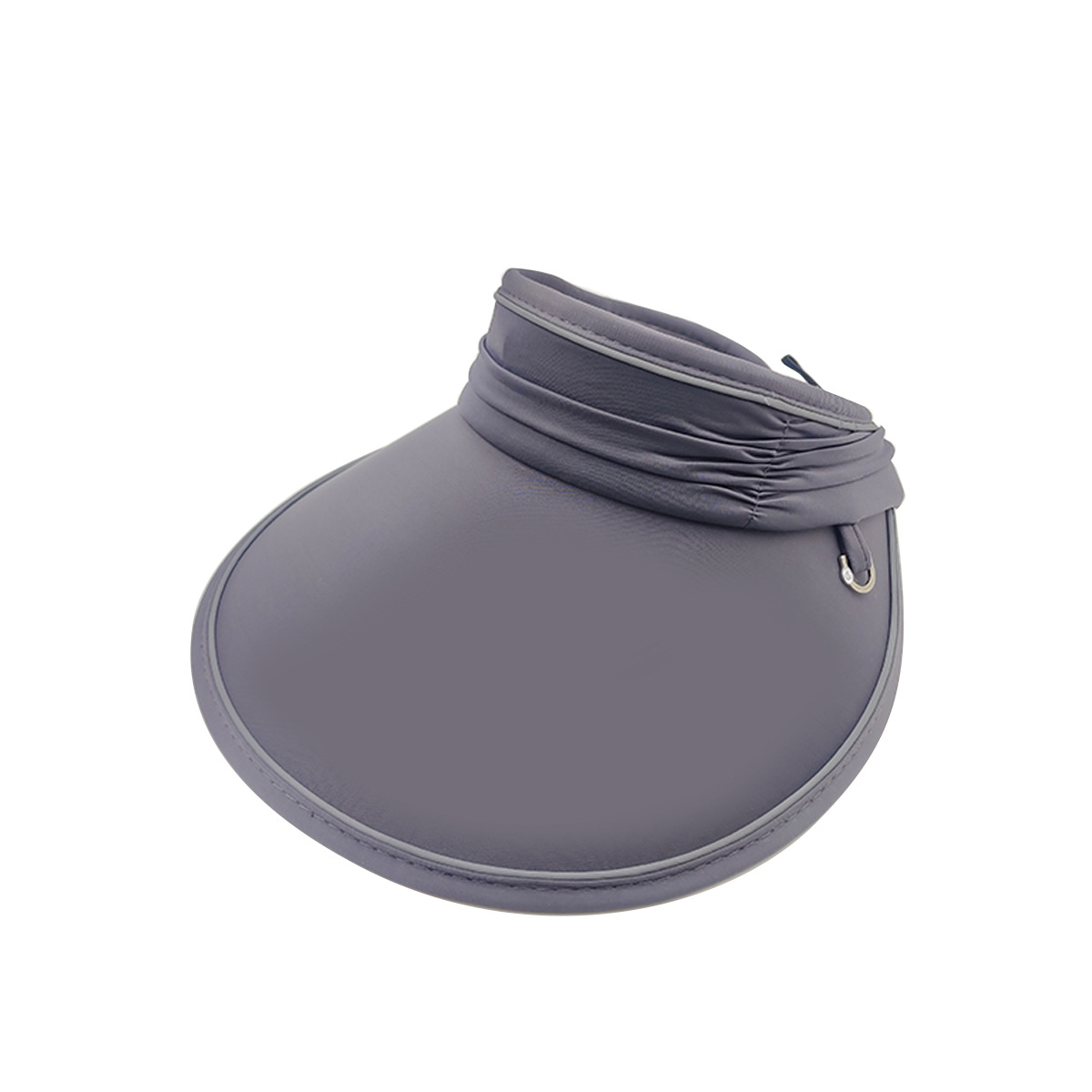 In 2025, the new pleated chanel-style versatile fabric large-brimmed open-top hat is suitable for travel. The foldable sun protection hat can make your face look smaller pic 1