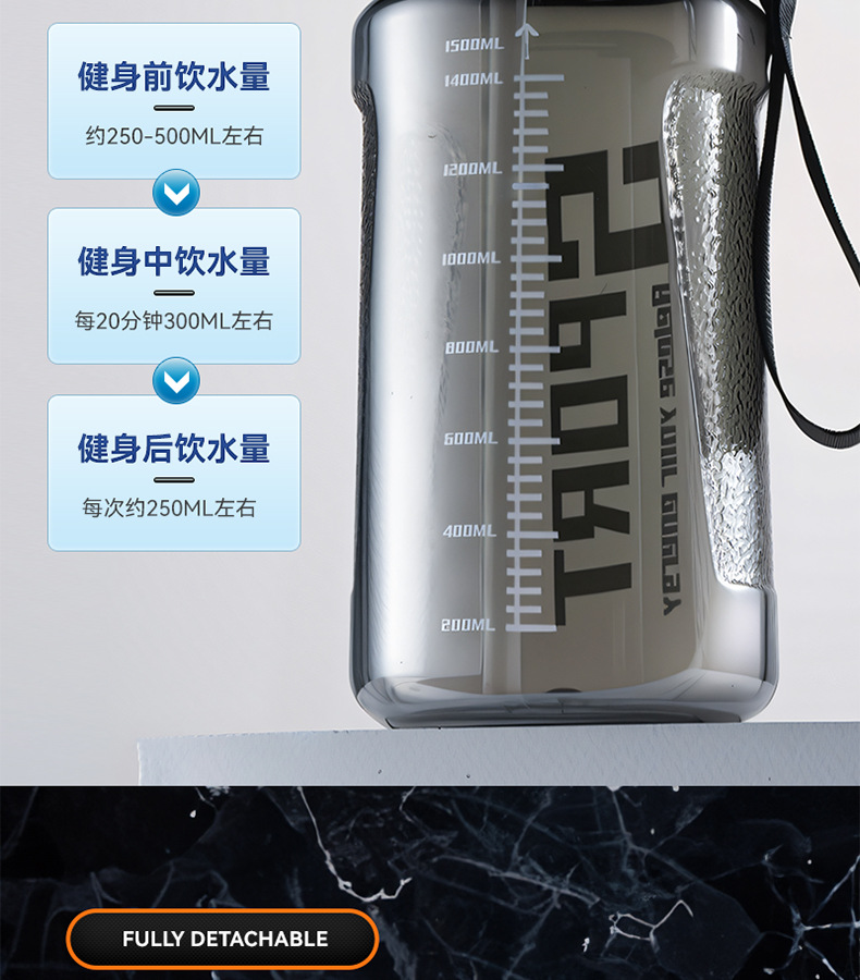 新款夏季户外大容量水壶男女运动健身水杯耐高温吸管杯带盖吨吨桶详情17
