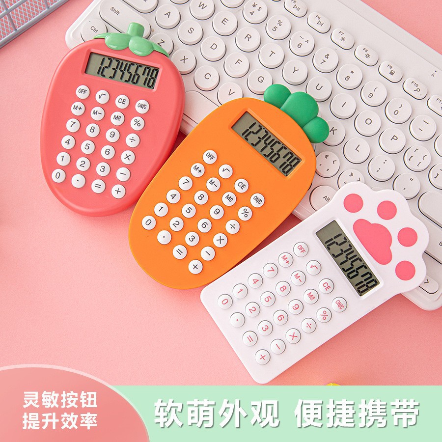 High-appearance-level creative financial office student arithmetic computer, cute cat paw cartoon portable calculator pic 9
