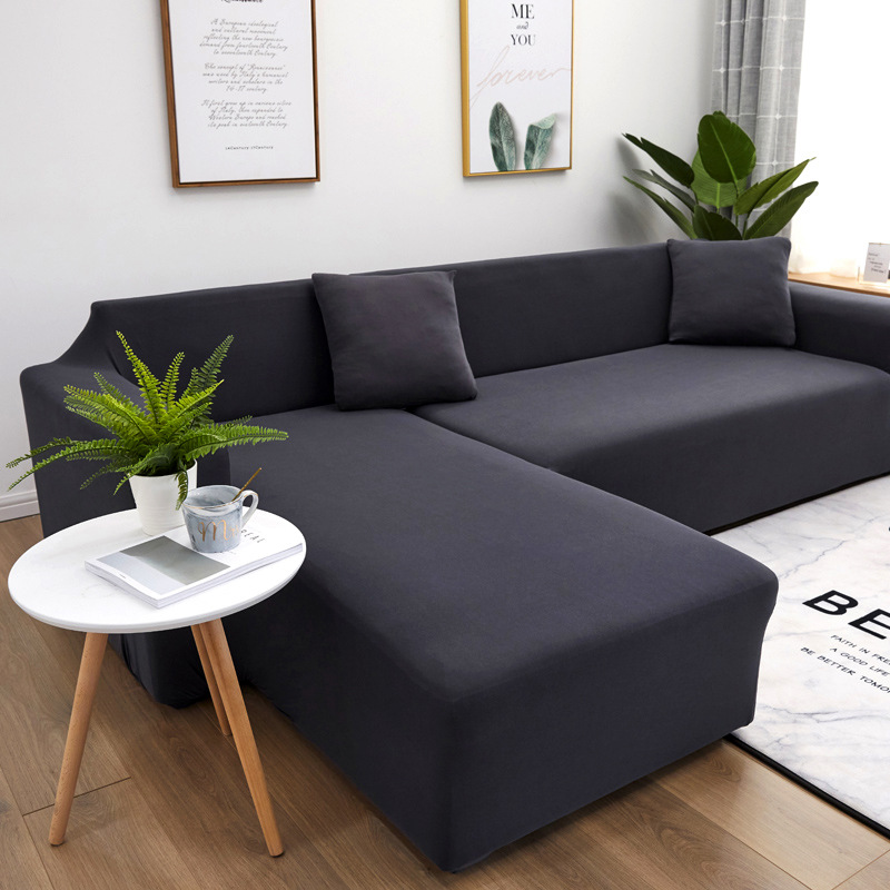 Two-seater and three-seater set sofa, fully covered with fabric, sofa cover, sofa cushion, full cover, universal leather, solid color sand release pic 22