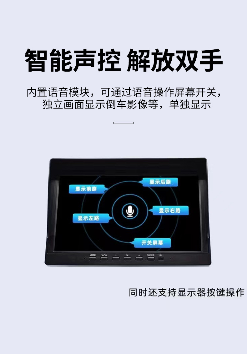 大货车监控四路车载行车记录仪倒车影像一体机四方位高清夜视新款详情5