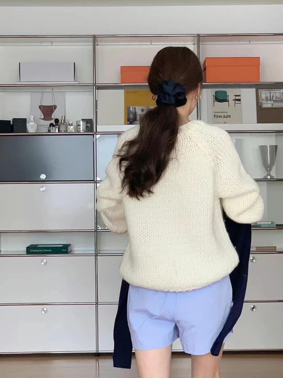 2023 in-stock Handongdaemun autumn/Winter new oun*e round-neck handcrafted pullover loose wool casual sweater top pic 44