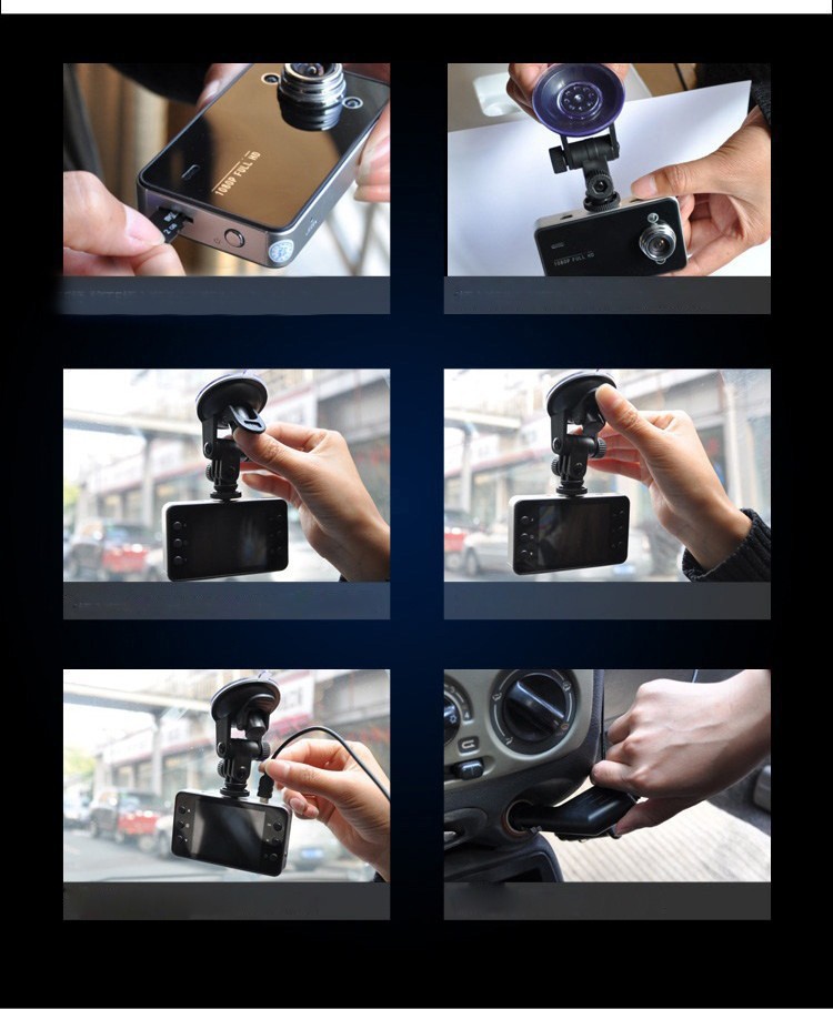 Wholesale of K6000 car insurance gift dashcam, high-definition night vision car dashcam pic 11