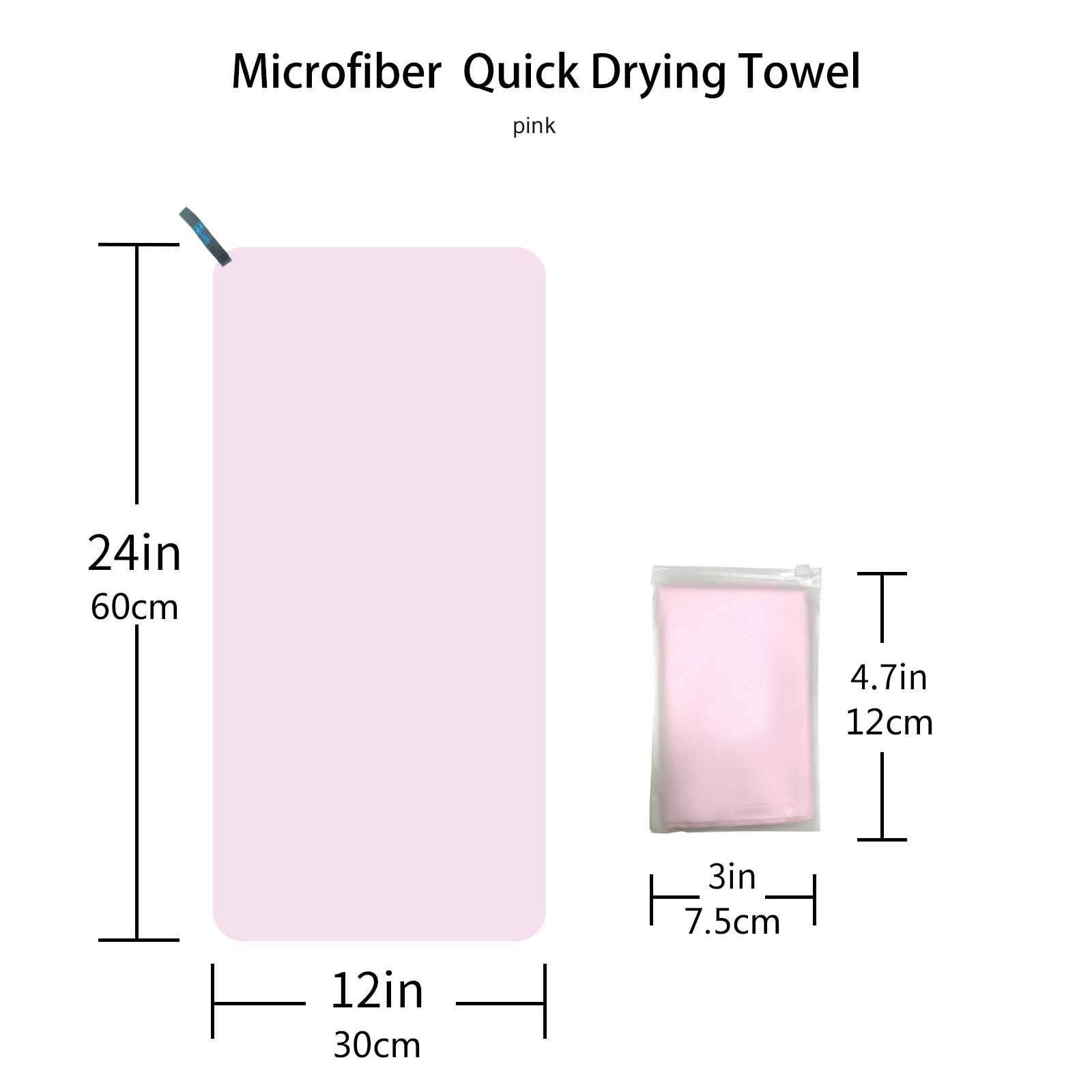 Ultra-fine fiber quick-drying double-sided fleece towel: soft, skin-friendly, quick-drying, sweat-absorbing, sports, travel, yoga, beach towel pic 9