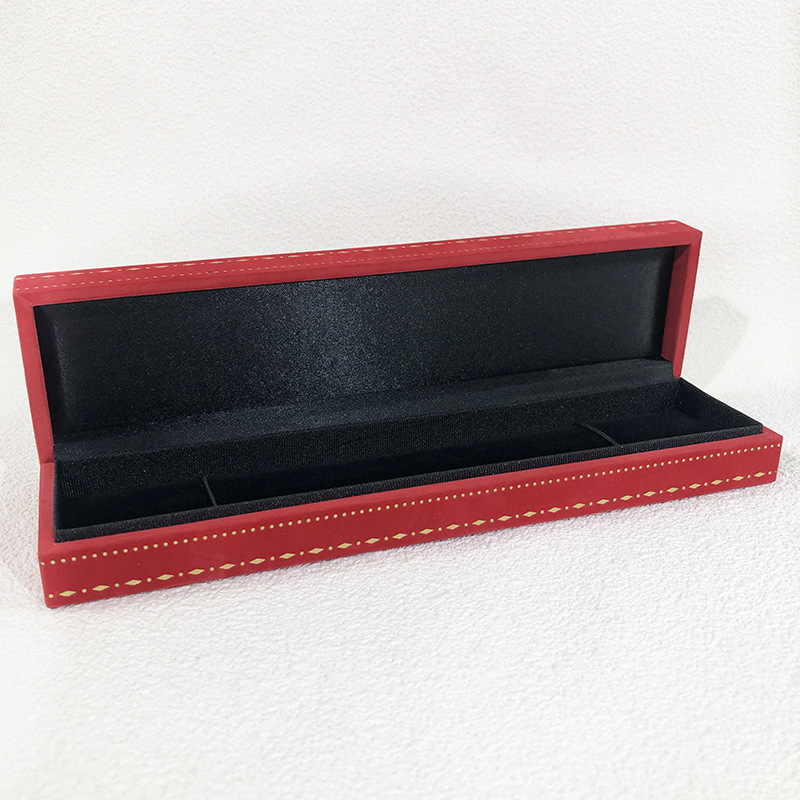 New high-end encrypted velvet printed ring box, pendant, necklace box, bracelet and chain, fashionable storage packaging box pic 14