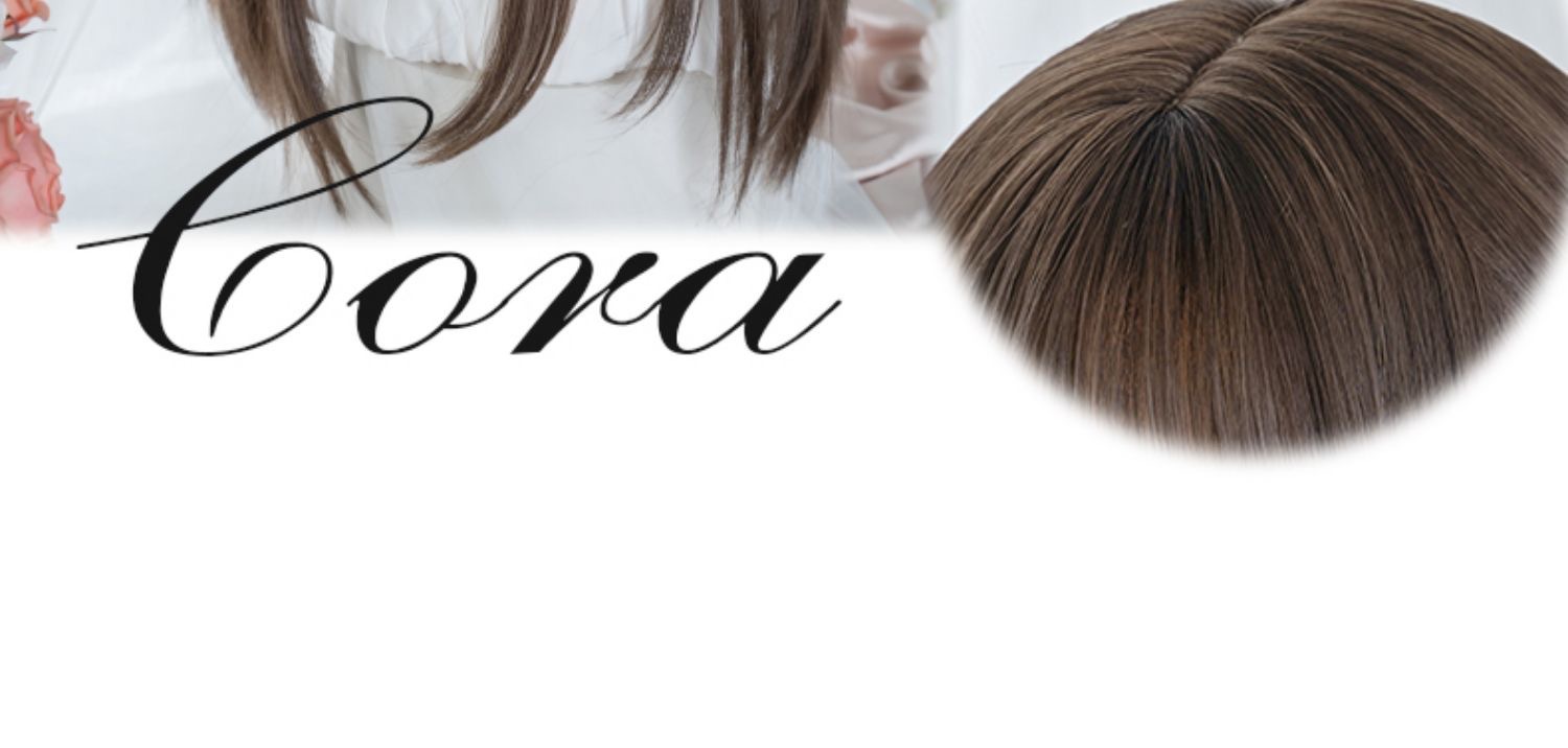 Factory wholesale wig for women with long hair, popular Japanese-style round face, realistic long straight hair, natural bangs, full head coverings for women pic 7