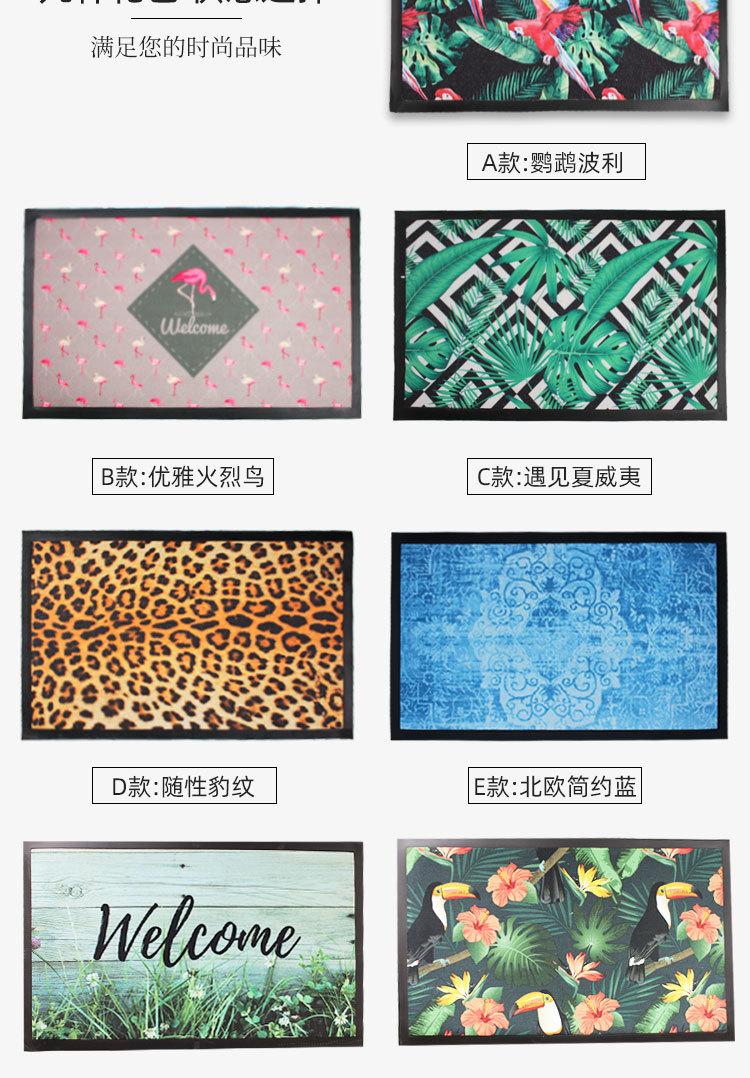 Printed entrance floor MATS, entrance door MATS, doormat MATS, bedroom and kitchen MATS, bathroom absorbent MATS, household carpets pic 3