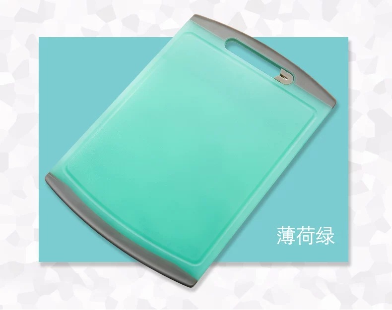 Jinli Xianzi fashionable cutting board, plastic kitchen cutting board with whetstone, water channel, household fruit and vegetable cutting board pic 11