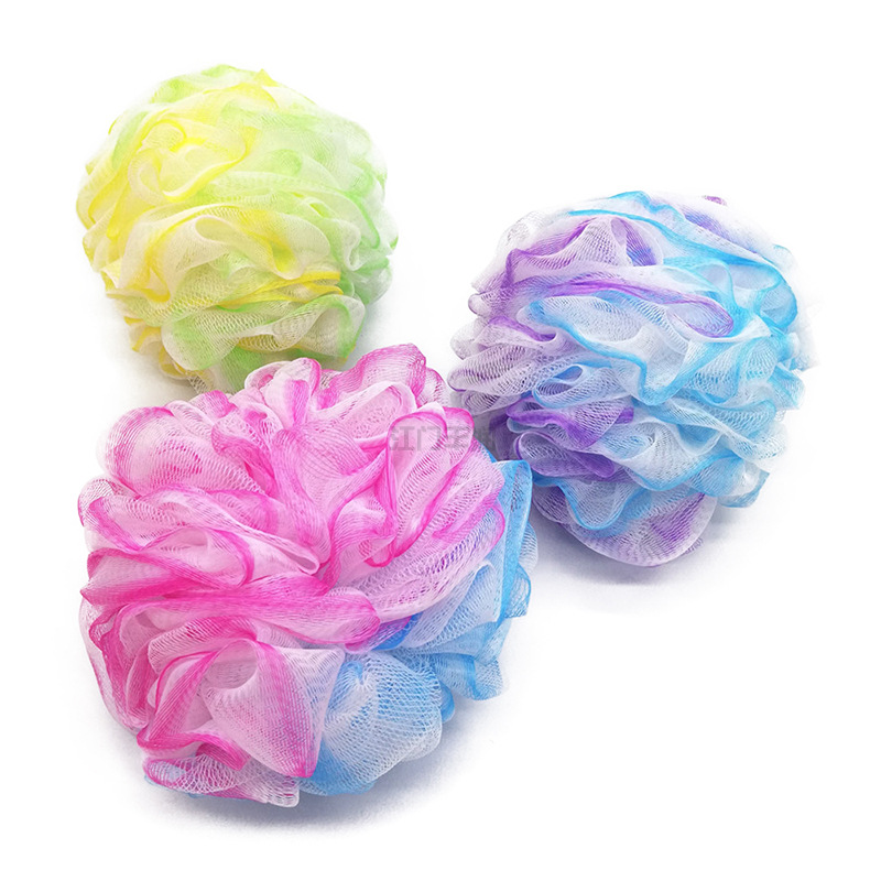 Super soft three-color multi-color soft children and adults bath balls, bath scrubbing, stain removal and foaming magic tool manufacturer wholesale pic 3