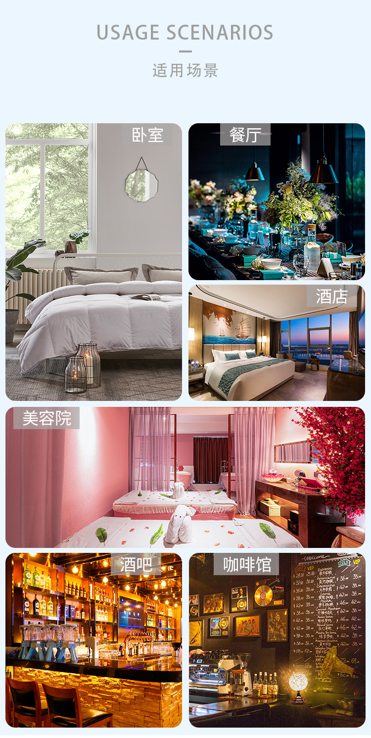 Salón de belleza especial LED 7 colores gradiente máquina de luz de aromaterapia dormitorio eléctrico estufa de aromaterapia USB pequeña luz nocturna lámpara de aceite esencial luz de atmósfera artesanía de cristal decoración pic 17