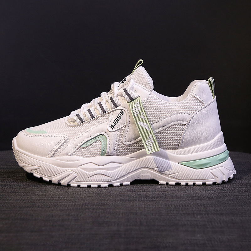 拼色老爹鞋女2024新款韩版透气网面休闲鞋女厚底增高运动鞋批发详情21