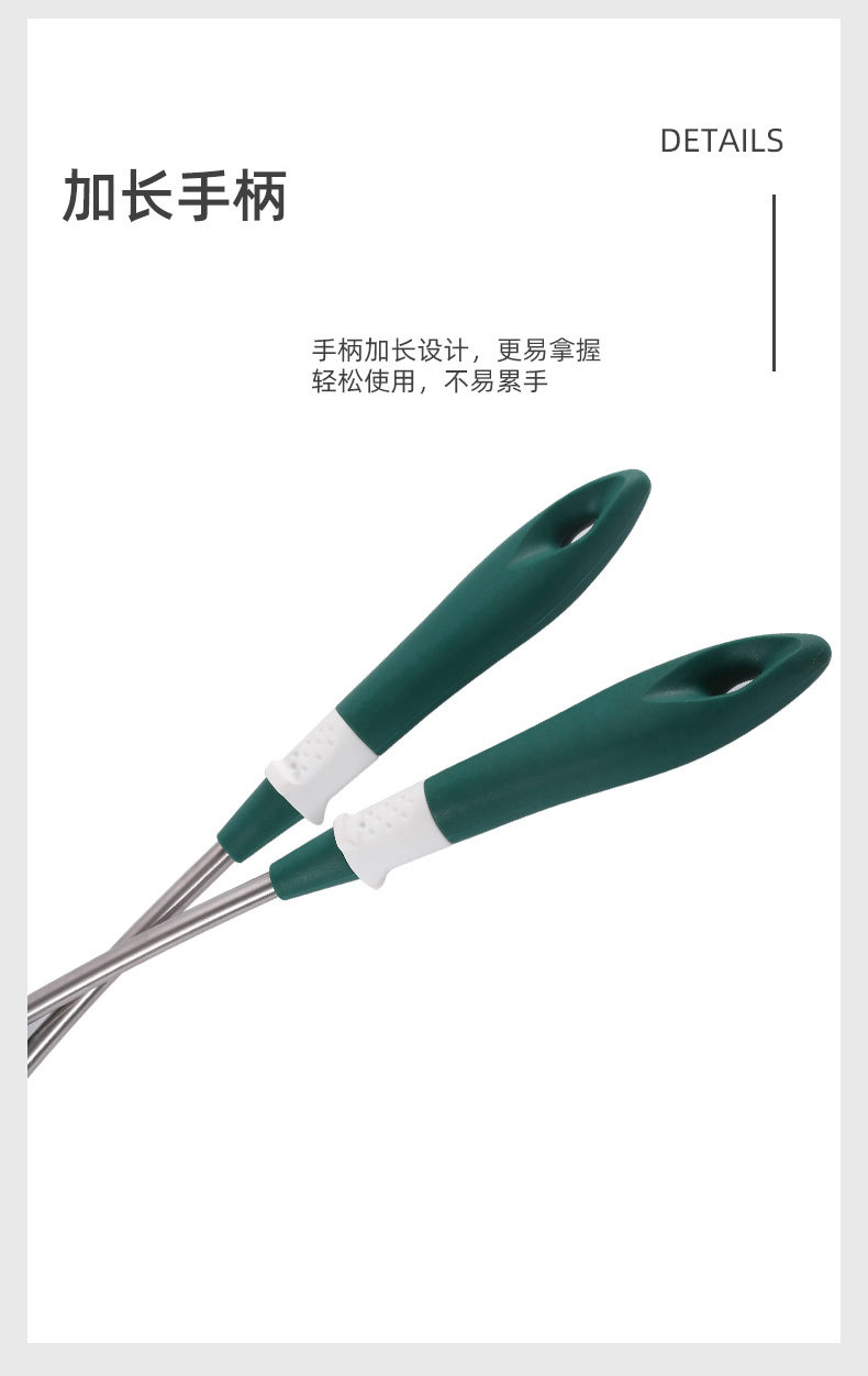 不锈钢硅胶7件套厨具组合厨房用具锅铲汤勺家用不粘锅厨具套装详情7